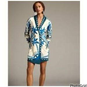 Anthropologie Farm Rio Blazer Wrap Dress